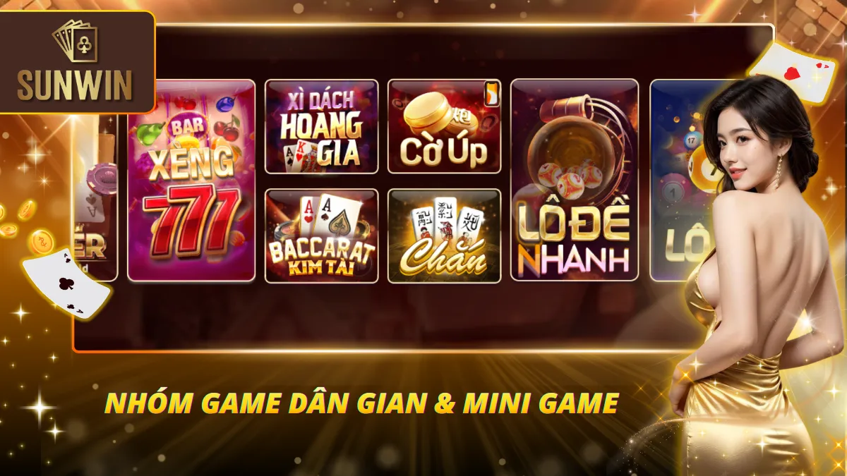 Sunwin nổi bật với game dân gian và mini game cuốn hút